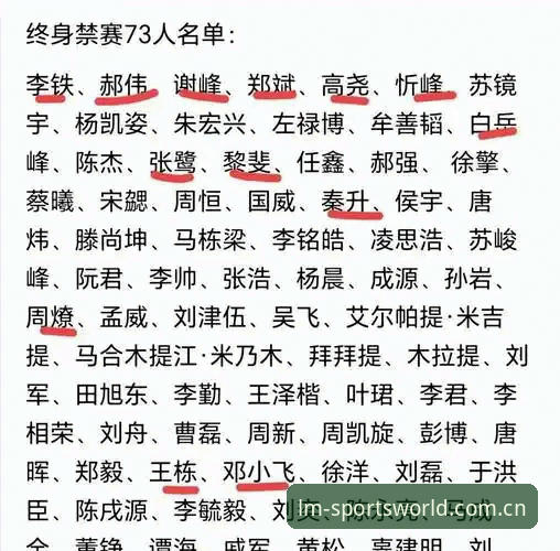 足坛反腐风暴再升级——最新禁足名单解读与观赛实用指南
